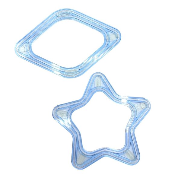 Creative Memories Diamond Scallop Circle Star Blue Custom Cutting System Retired - Picture 3 of 9